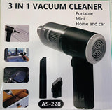 AS- 228  3 In 1 Portable Vacuum Cleaner, Vacuum For Car – Vacuum For Home – Duster