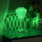 Rise Diamond Table Touch Lamp Crystal USB Chargeable