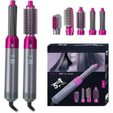 5 in 1 Hair Dryer Hot Air Brush Hair Volumizer Straightener and Curler