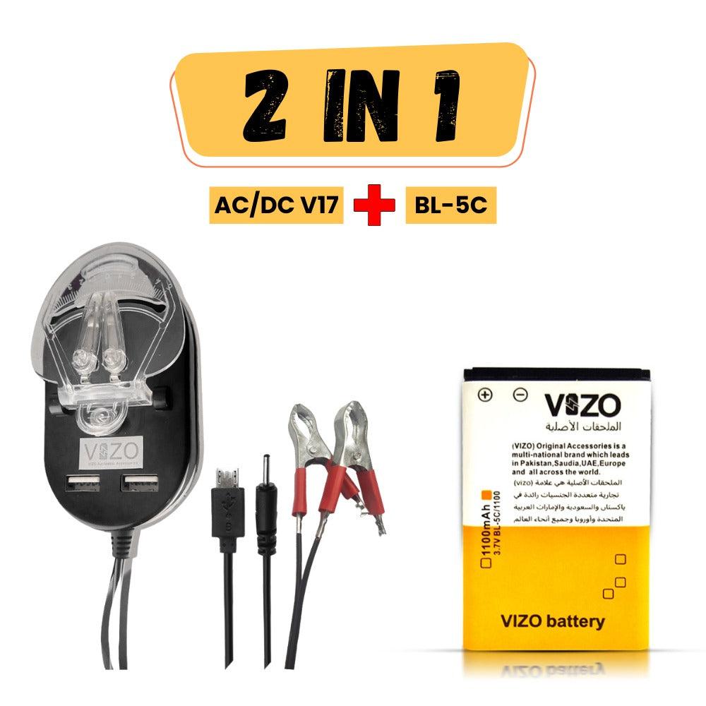 bundle 2 / v17 dc charger + 5c battery /1.v17 dc charger