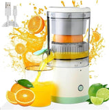 Portable Electric Citrus Juicer Hands-Free Rechargeable Orange Lemon Grapefruit Juicer Easy to Clean Juicer Machine | Orange, Lemon Juicer and Squeezer | Juice Extractor | Juice Blender