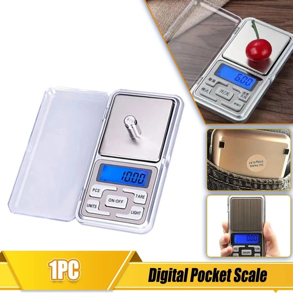 Mini Electronic Scales High Precision Pocket Digital Scale for Gold Sterling Jewelry Balance Gram For Kitchen Scale 500gx0.1g