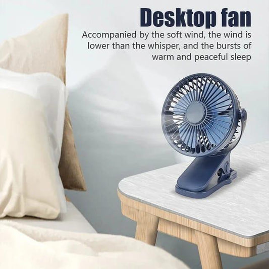 Portable Mini Hand Clip Fan Usb Direct Fan Quiet Desktop Electric Fan High Quality - (Random colors)