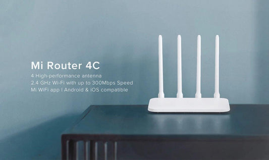 Xiaomi Mi 4c Router 300mbps Wifi Router 5dbi 2.4ghz 802.11a/B/G چار انٹینا کے ساتھ