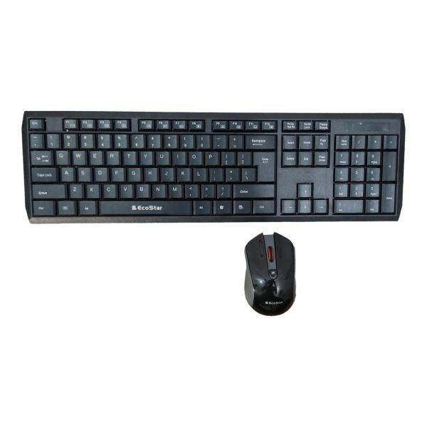 Eco star  Wireless keyboard and mouse (Cell operated)