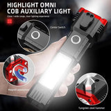 Versatile High-Power LED Flashlight: Rechargeable and Multifunctional for Your Lighting Needs(1200 mh)