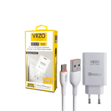 VIZO V007 Type C 18W فاسٹ چارجنگ 1 USB پورٹ | اینڈرائیڈ موبائل فون چارجنگ اڈاپٹر